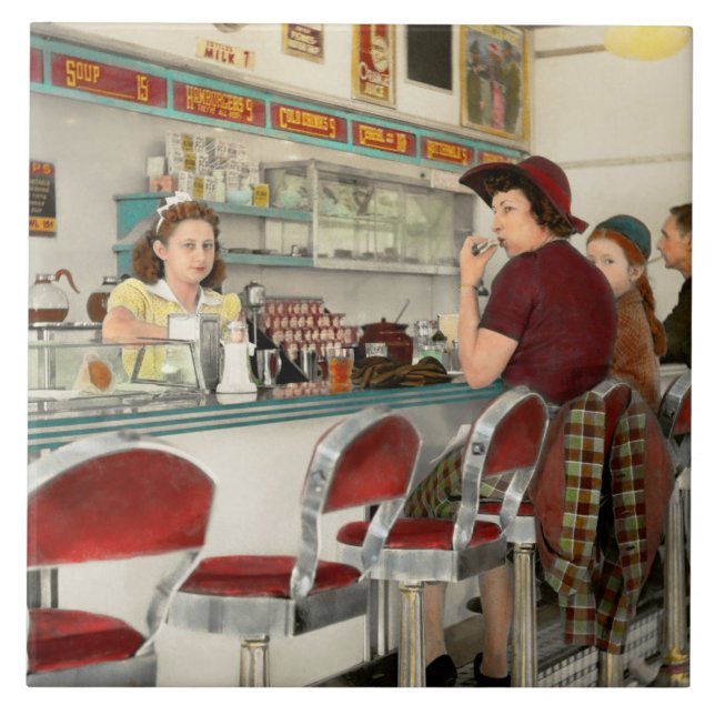 Azulejo Café - El lugar de reunión local 1941 (Frente)