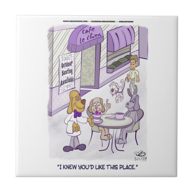 Azulejo Cafe Le Chien Products (Frente)