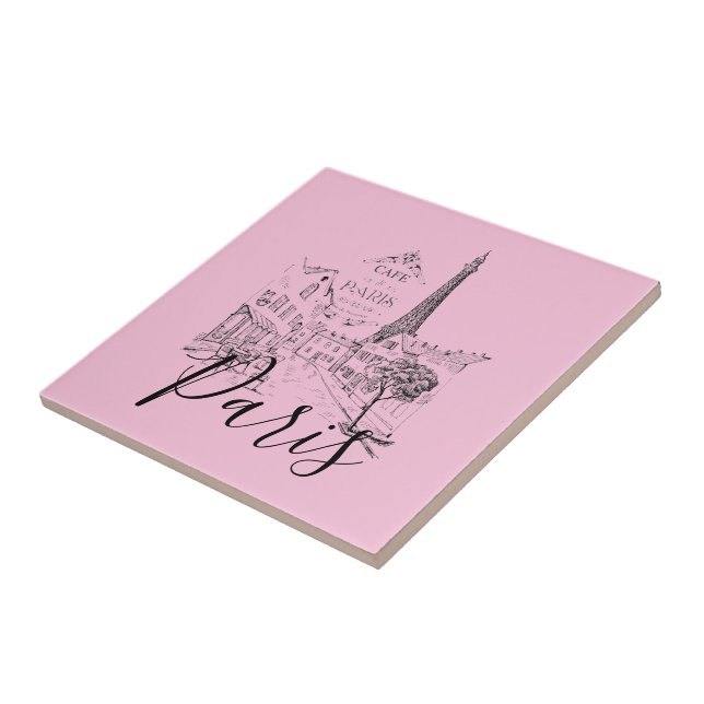 Azulejo Cafe Paris Ceramic Tile (Lado)