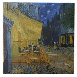 Azulejo Cafe Terrace de noche por Vincent van Gogh