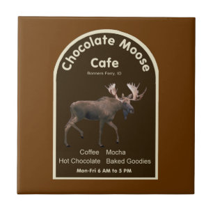 Azulejo Cafetería de chocolate Moose