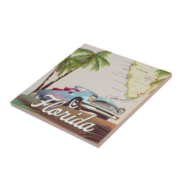 Azulejo Caja de regalo de Florida (Lado)