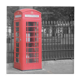 Azulejo Caja de teléfonos roja de Londres
