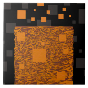 Azulejo caja negra de Halloween abstracta de alerta de nar