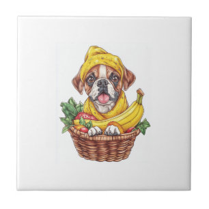 Azulejo Cajetín de Plátano � Perro de Fruta Divertido