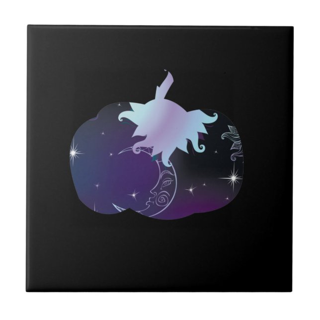 Azulejo Calabaza azul oscuro (Frente)