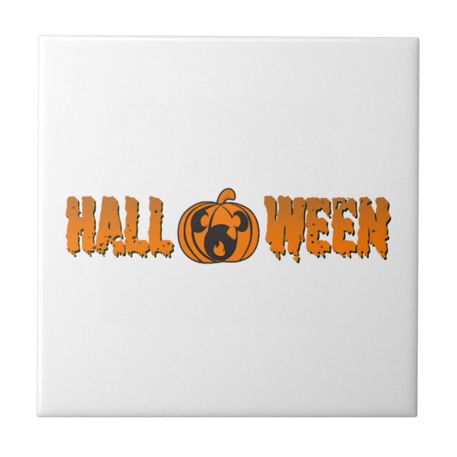 Azulejo Calabaza de Halloween                     (Frente)