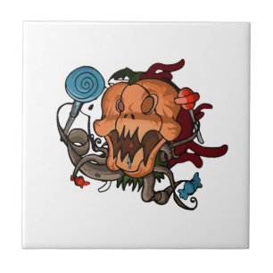 Azulejo Calabaza de Halloween