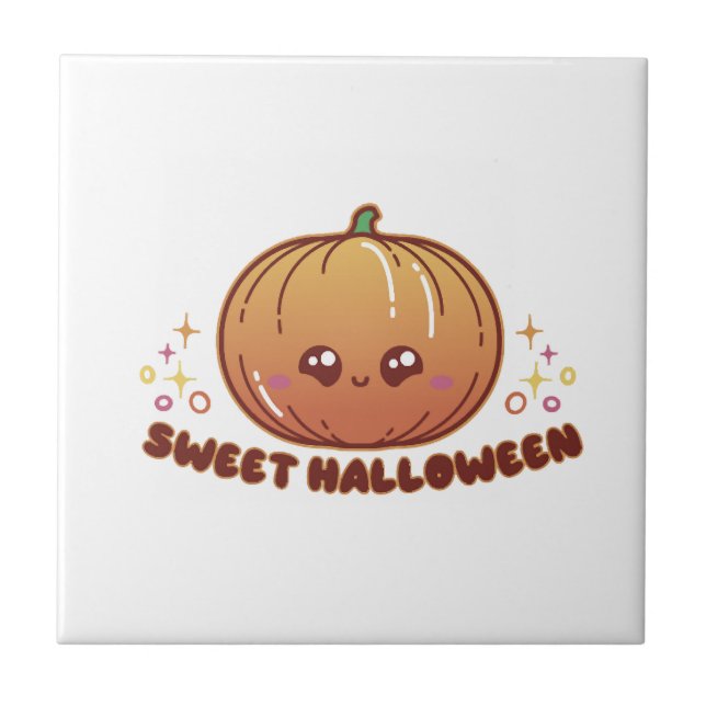 Azulejo calabaza de Halloween (Frente)