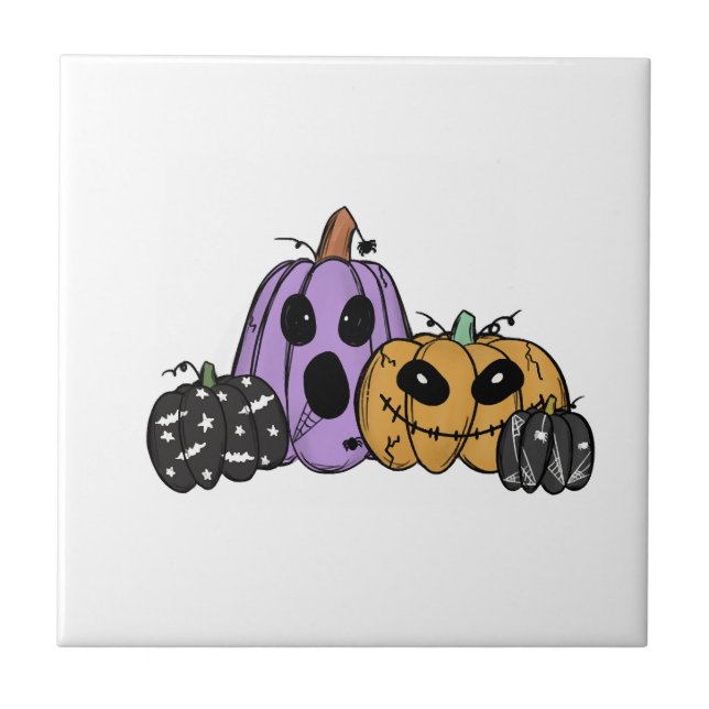 Azulejo Calabaza de Halloween (Frente)