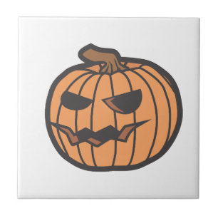 Azulejo calabaza de Halloween