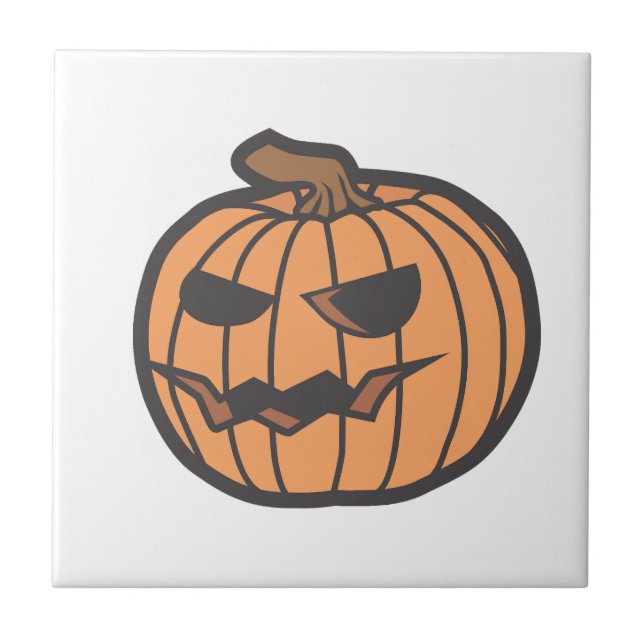 Azulejo calabaza de Halloween (Frente)
