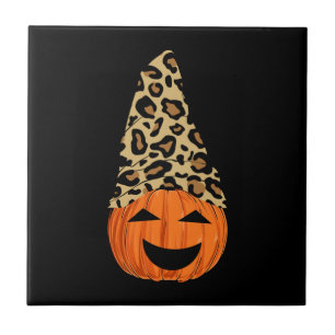 Azulejo Calabaza de sombrero de leopardo lindo