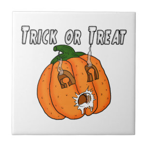 Azulejo Calabaza divertido regalo travieso broma Halloween