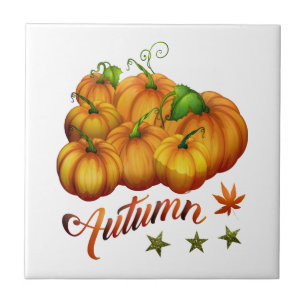 Azulejo Calabazas de otoño       