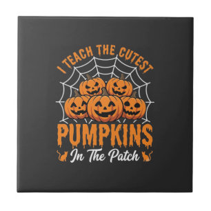Azulejo Calabazas Más Lindas Del Parche Maestra Halloween_