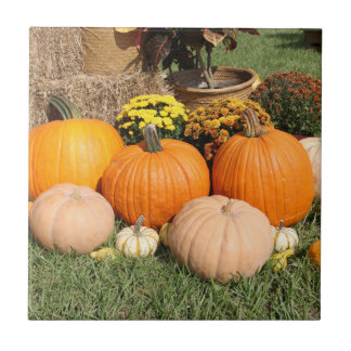 Azulejo Calabazas y Mamáes de otoño foto
