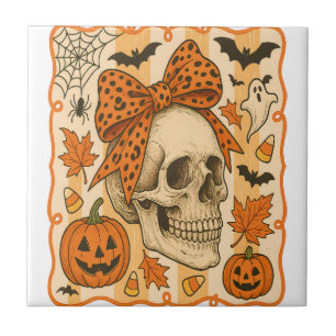 Azulejo Calavera espeluznante de Halloween