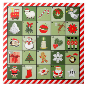 Azulejo Calendario de Adviento Divertido