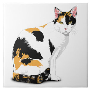 Azulejo Calico Cat Personalizado
