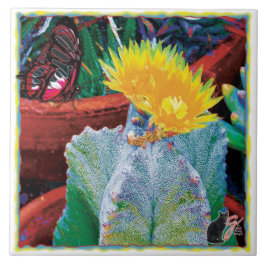 Azulejo Caliente Cactus Tile Cerámico
