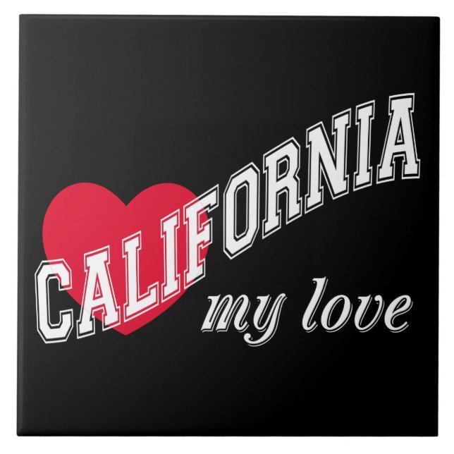 Azulejo California mi amor (Frente)