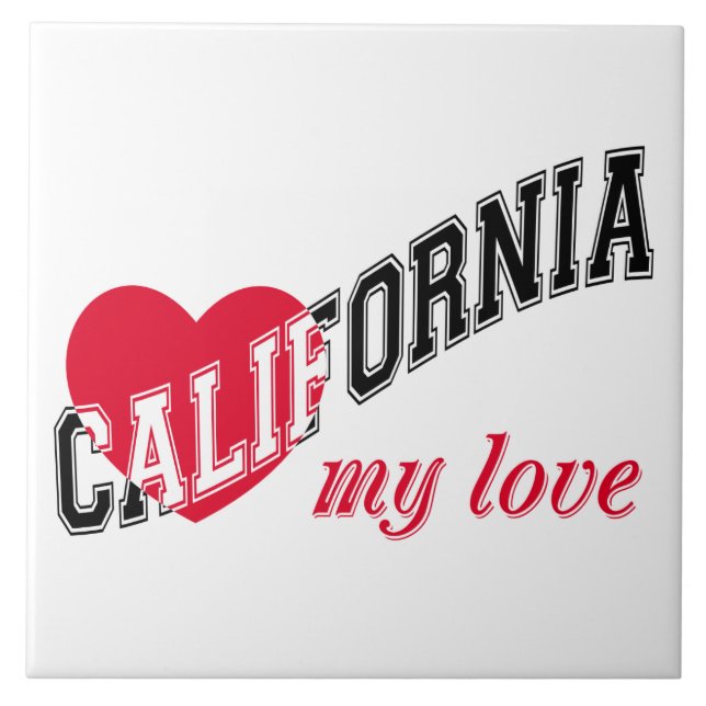 Azulejo California mi amor (Frente)