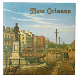 Azulejo Calle Antigüedades Vintage de Nueva Orleans