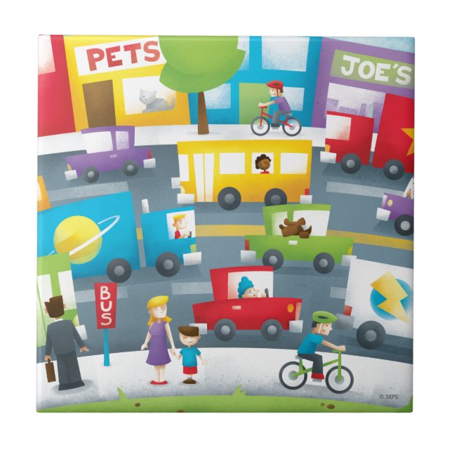 Azulejo Calle de la Ciudad (Frente)