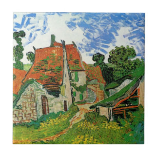 Azulejo Calle del pueblo por Vincent van Gogh
