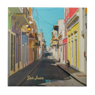 Azulejo Calle Empedrada de San Juan Viejo Fotografía