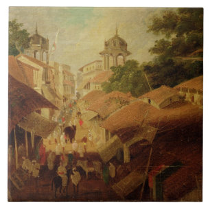 Azulejo Calle en Patna, c.1825 (aceite en lona)