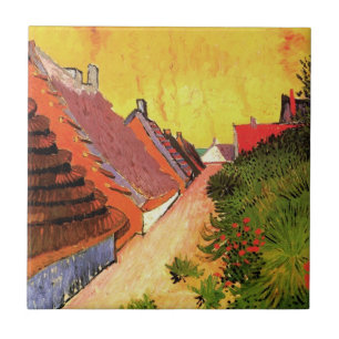 Azulejo Calle en Saintes Maries por Vincent van Gogh