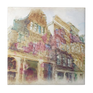 Azulejo Calles de Amsterdam vieja