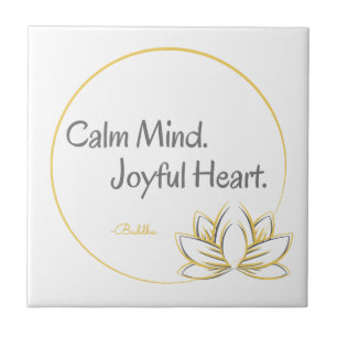 Azulejo Calma Mind Joyful Heart Buddha Cita