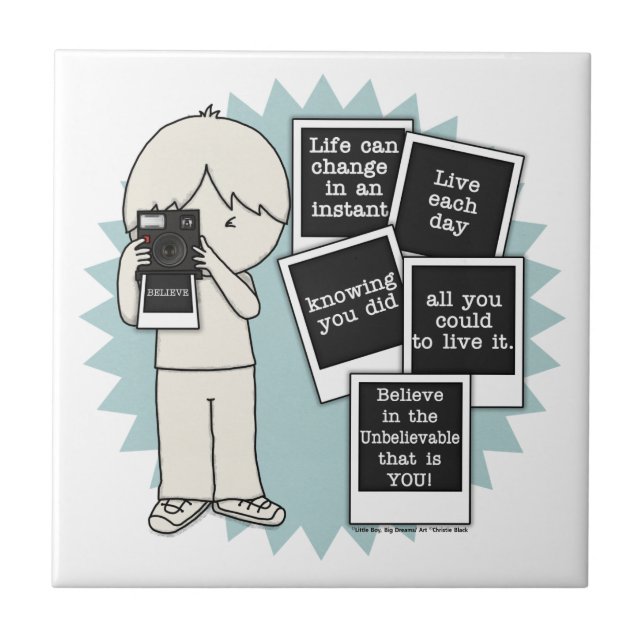 Azulejo Cambiar en un instante (Frente)