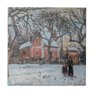 Azulejo Camille Pissarro - Castaños en Louveciennes