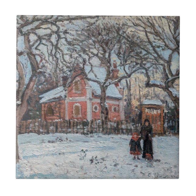 Azulejo Camille Pissarro - Chataigniers a Louvecienne (Frente)