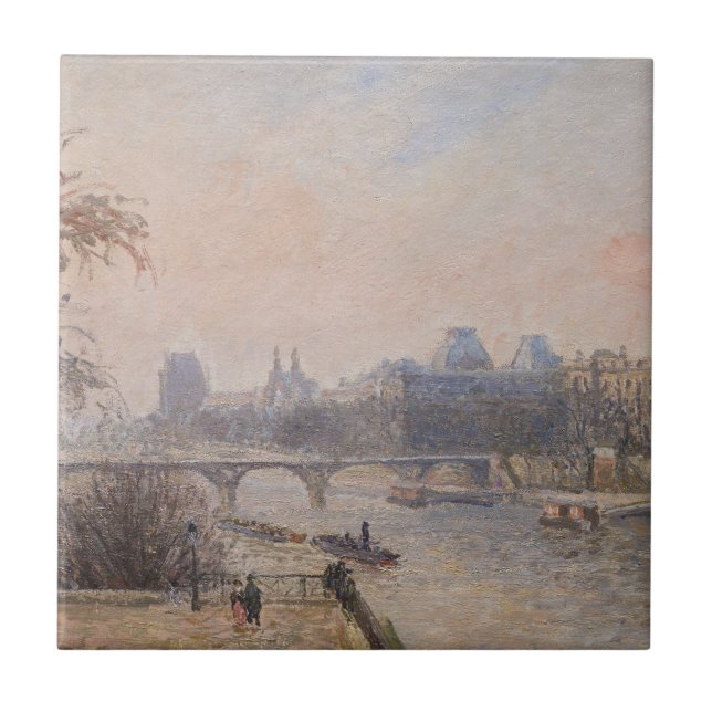 Azulejo Camille Pissarro - El Sena y el Louvre (Frente)