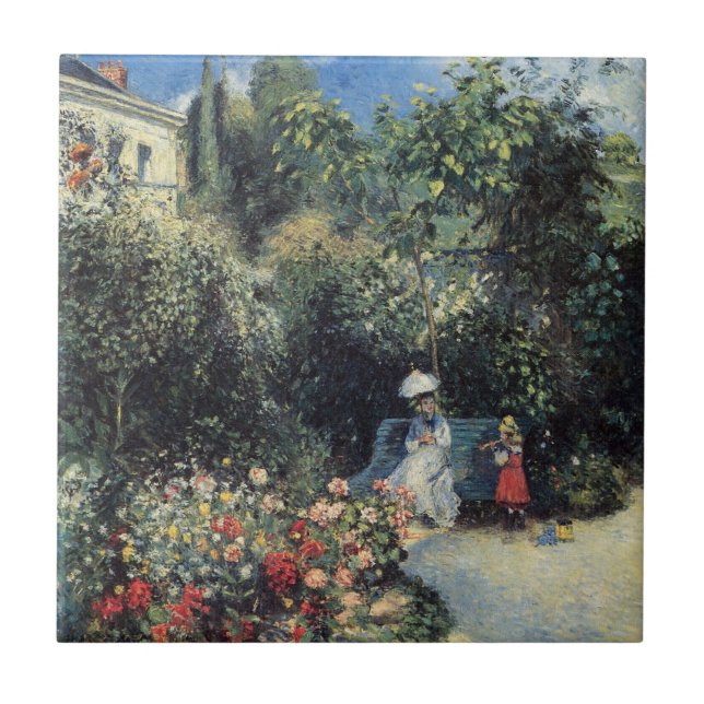 Azulejo Camille Pissarro Pontoise Garden (Frente)