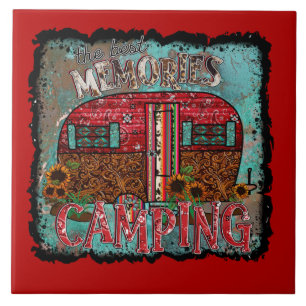 Azulejo Caminando el mejor remolque de Shabby retro de Rec