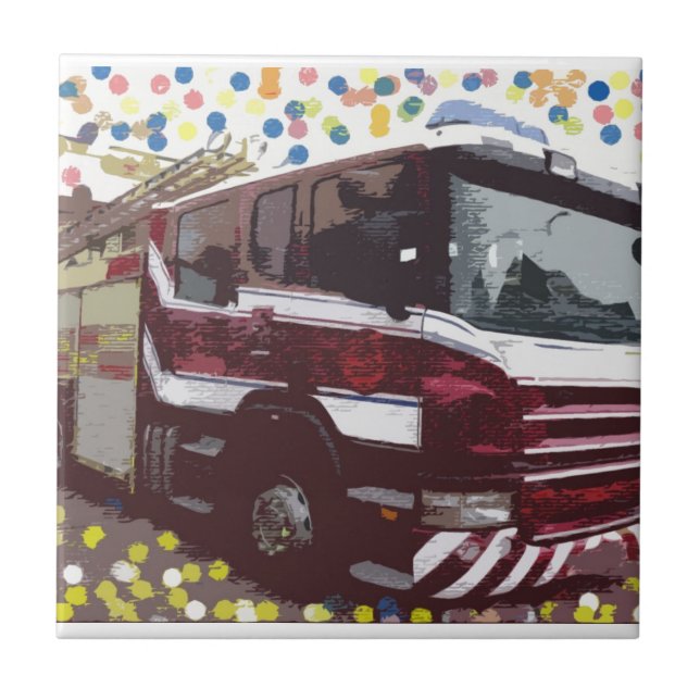 Azulejo Camión de bomberos (Frente)