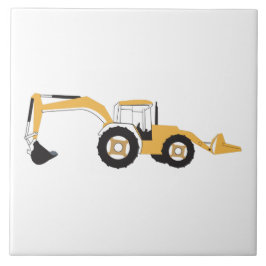 Azulejo Camión de construcción Backhoe