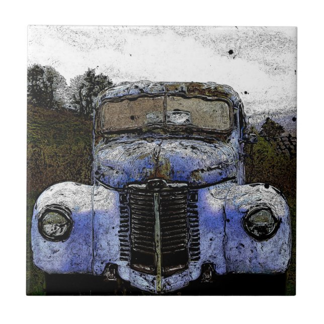 Azulejo Camión de época (Frente)