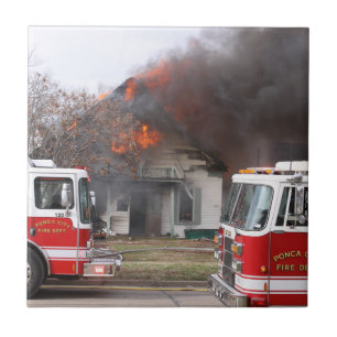 Azulejo Camión de fuego
