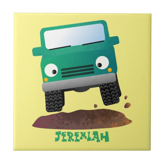 Azulejo Camión de personalizado de vehículos 4X4 fuera de  (Frente)