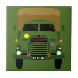 AZULEJO CAMIÓN DE VETERANO DEL EJÉRCITO BRITÁNICO PERSONAL