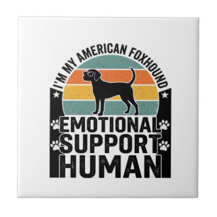Azulejo Camisa de apoyo emocional humano Foxhound American