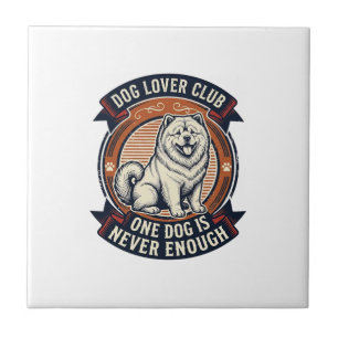 Azulejo Camisa de perro Chow Chow Un perro nunca es sufici