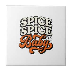 Azulejo Camisa de tipografía retro vintage Baby Spice Spic